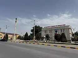 Lenin Street, one of the main streets in Navkat
