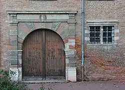 Portal on place Saint-Jacques.