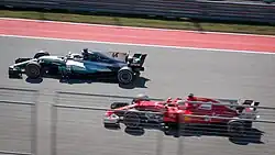 Lewis Hamilton and Sebastian Vettel 2017 United States GP (38000070491)