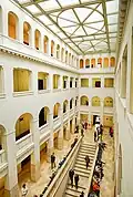 Atrium of the Behrensbau, used as the psychiatric clinic