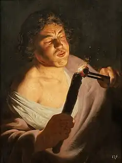 A Youth Lighting a Torch, Jan Lievens