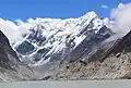 Northwest aspect of Likhu Chuli viewed from Tsho Rolpa glacial lake