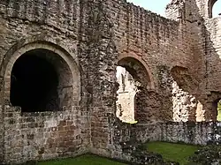 North east of the abbey church, showing interior of the chancel.