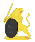 Leo Belgicus used by the United Belgian States