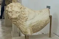 Lion sculpture, 4th c BC, Naxos Archaeological Museum