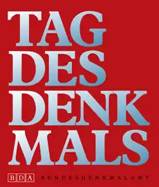 Logo for the European Heritage Days, which are organized by the DSD and are called Tag des Denkmals in Austria.