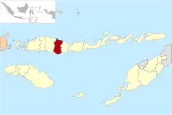 Location within East Nusa Tenggara