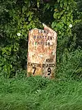 Long Whatton milepost