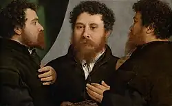 Triple Portrait of a Goldsmith, Lorenzo Lotto, c. 1530, Kunsthistorisches Museum, Vienna