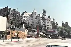 View of the Chateau Marmont hotel in June 1988