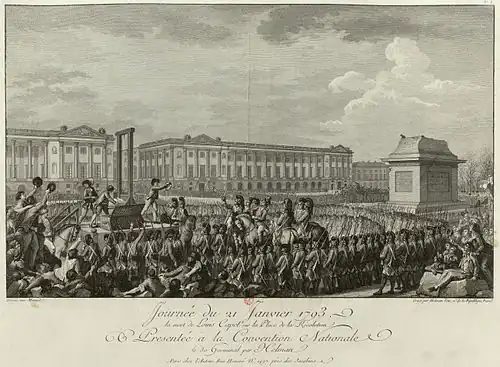The execution of Louis XVI (January 21, 1793)