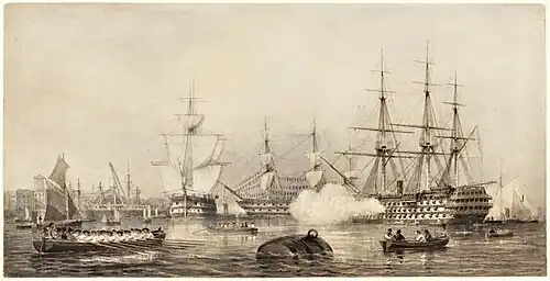 William Joy and John Cantiloe Joy, Louis Philippe, King of the French, Arriving at Portsmouth (1844), Tate Museums