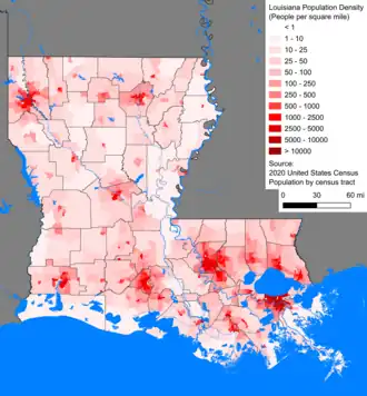 Image 2Louisiana's population density (from Louisiana)