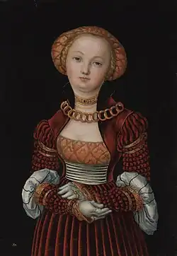 Magdalena of Saxony, first wife of Joachim II Hector
