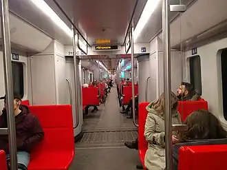 Interior of a M300 carriage