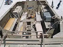 M5 half-track, open top seating