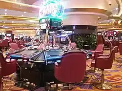 Inside the casino in 2016