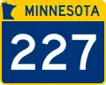 Trunk Highway 227 marker