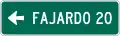 D1-1a Destination and distance (1 line)