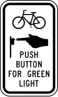 R10-24 Bicycle push button for green light
