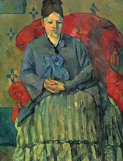 Madame Cézanne in a red armchair, 1877. Museum of Fine Arts, Boston