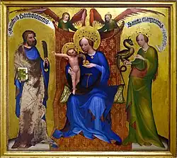 Madonna between St Bartholomew and St Margaret, Aleš South Bohemian Gallery in Hluboká nad Vltavou