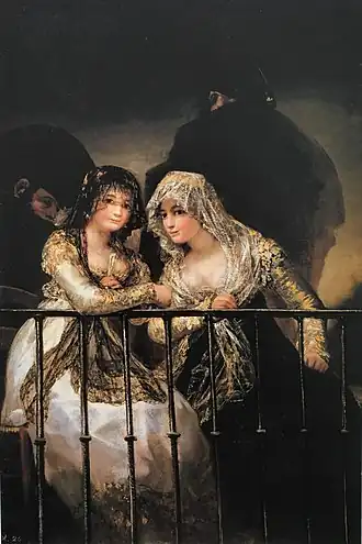 The Majas at the balcony, by Francisco Goya, private collection, Switzerland