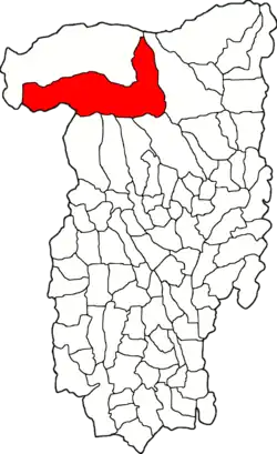 Location in Vâlcea County