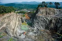 A Stone quarry near malayattoor hill.