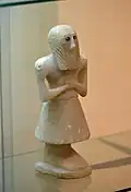 Male statue from Hoard in Nintu Temple V at Khafajah, Iraq Museum