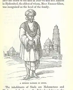 Man in Sindhi long angrakho (1845).