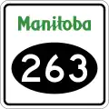 Provincial Road 263 marker