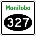 Provincial Road 327 marker