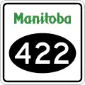 Provincial Road 422 marker