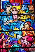 Window depicting the Nativity