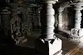 Mantapa with lathe turned pillarssupporting bay ceiling in the Bhimeshvara temple at Nilagunda