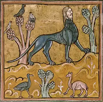 Manticore from Rochester Bestiary