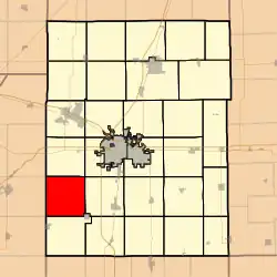 Location in Champaign County