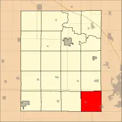 Location in Benton County