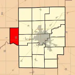 Location in Macon County