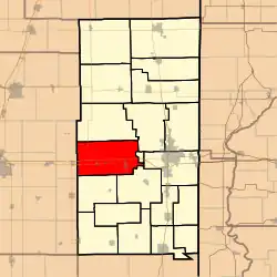 Location in Vermilion County