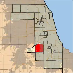 Location in Cook County