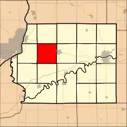 Location in Whiteside County