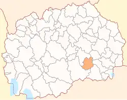 Location of Demir Kapija Municipality