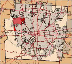 Location of Norwich Township in Franklin County.
