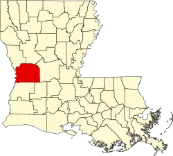 Location within the U.S. state of Louisiana