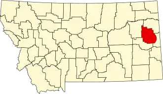 Dawson County map