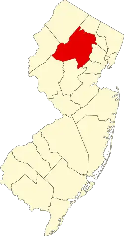 Morris County map