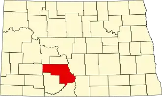 Morton County map