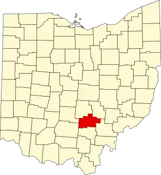 Hocking County map